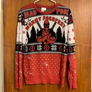 Deadpool ugly Christmas sweater